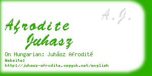 afrodite juhasz business card